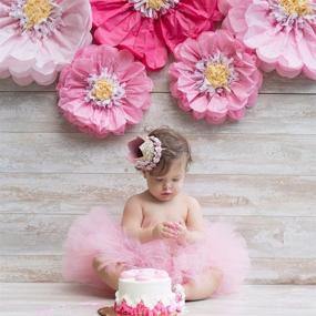 img 1 attached to VCOSTORE Baby Girl Princess Tiara Crown: Sparkling Flower Birthday Hat for Kids