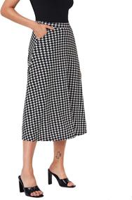 img 2 attached to 👗 SheIn Women's Pleated Pockets XXL Skirts: Stylish and Spacious Women's Clothing