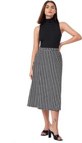 img 1 attached to 👗 SheIn Women's Pleated Pockets XXL Skirts: Stylish and Spacious Women's Clothing