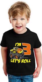 img 2 attached to 🎁 Adorable Birthday Gift Truck Toddler T Shirt for Boys' Clothing at Tops, Tees & Shirts - Shop Now!