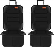 protect your car seats with siivton car seat protectors - ideal for child car seats, leather and fabric seats, 2 mesh pockets, non-slip backing, protects from baby or pet mess (2 pack) logo