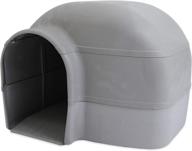 🏠 spacious and durable petmate husky dog house for large dogs up to 90 lbs – grey logo