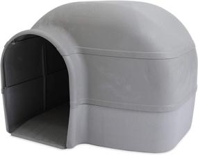 img 4 attached to 🏠 Spacious and Durable Petmate Husky Dog House for Large Dogs up to 90 lbs – Grey