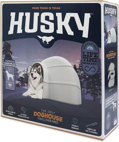 img 3 attached to 🏠 Spacious and Durable Petmate Husky Dog House for Large Dogs up to 90 lbs – Grey