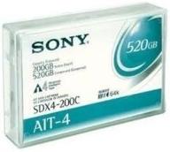 📼 reliable sony sdx4-200c ait-4 200/520gb 8mm tape cartridge with 5000.0 gauss residual magnetic flux density logo