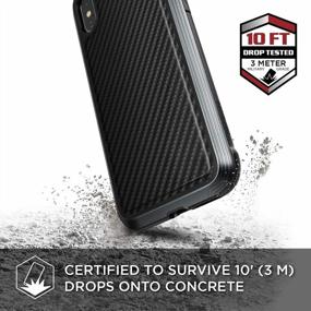 img 2 attached to X-Doria Defense Lux IPhone X Case - Military Grade Drop Protection In Sleek Black Carbon Fiber Design
