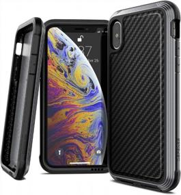 img 4 attached to X-Doria Defense Lux IPhone X Case - Military Grade Drop Protection In Sleek Black Carbon Fiber Design