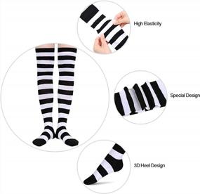 img 3 attached to Stylish Over The Knee Socks For Women And Teen Girls - Thigh High Comfort And Fashionable Over Knee Socks By Sockfun