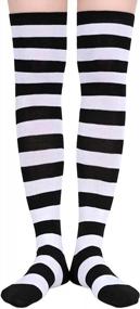 img 1 attached to Stylish Over The Knee Socks For Women And Teen Girls - Thigh High Comfort And Fashionable Over Knee Socks By Sockfun