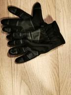 img 2 attached to Windproof Sports Fleece Neoprene Winter Gloves Khaki review by Michal Wjcik ᠌