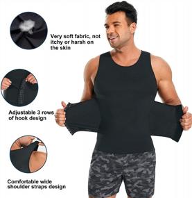 img 3 attached to Get A Slimmer Look With TAILONG Men'S Compression Body Shaper Vest