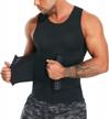 get a slimmer look with tailong men's compression body shaper vest logo