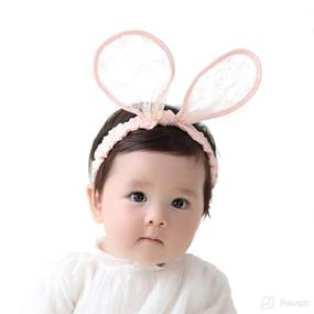 img 4 attached to 2 Pack Easter Headbands Rabbit Elastic