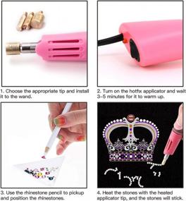 img 3 attached to Rhinestone Applicator with Various Tweezers for Precise Rhinestone Placement