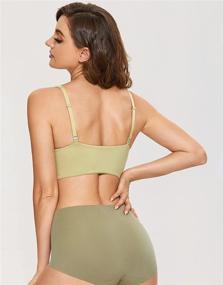 img 1 attached to 🌸 DOBREVA Women's Wirefree Bralette Longline: Ultimate Comfort for Lingerie, Sleep, and Lounge