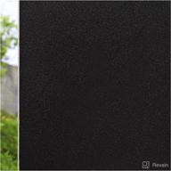 🌬️ cottoncolors frosted window film privacy 35.4x78.7 inches - self-adhesive uv blocking glass stickers for heat control and static windows decoration (black frosted) логотип