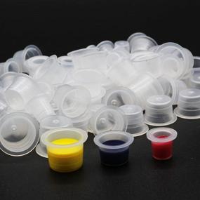 img 4 attached to CINRA Tattoo Ink Caps Cups, 300Pcs Mixed Sizes Tattoo Ink Cups Caps #9 Small #13 Medium #16 Large Size Pigment Caps Microblading Ink Cups For Tattoo Pigment Ink Tattoo Machine Kits Supplies (300PCS)