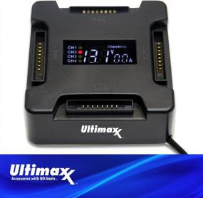 img 4 attached to Efficiently Charge Up To 4 DJI Mavic PRO Batteries: Ultimaxx Battery Charging Hub With LCD Screen
