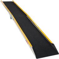 ruedamann 6' folding aluminum loading ramp – 600 lb capacity, portable atv utv & truck ramp with non-slip surface логотип