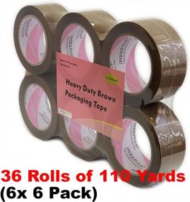 img 3 attached to 36-Pack Tan/Brown Packing Tape - 2 Inch X 110 Yards For Shipping And Storage