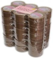 36-pack tan/brown packing tape - 2 inch x 110 yards for shipping and storage logo