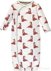 img 1 attached to 👶 Organic Cotton Kimono Gowns for Baby Girls by Touched by Nature