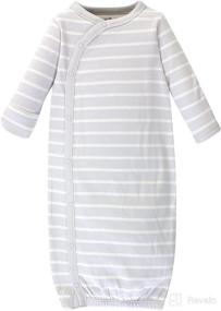 img 2 attached to 👶 Organic Cotton Kimono Gowns for Baby Girls by Touched by Nature