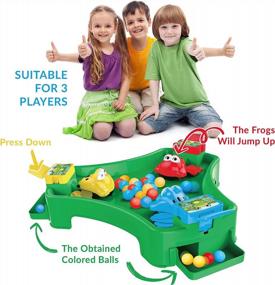 img 3 attached to Hungry Frogs Board Game For Kids Ages 3 And Up - Quick Reflexes Pre-School Game For 2 To 3 Players