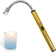 🕯️ enhanced azont candle lighter: usb arc technology, 360-degree soft long neck, real-time battery monitoring - perfect for indoor and outdoor use! logo