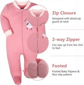 img 3 attached to Cuddle Up Your Little One With Trendy Cotton Footed Pajamas - Perfect For Boys And Girls!