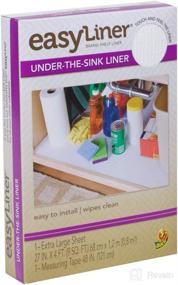 img 4 attached to 📦 Non-Adhesive White Liner: Easy Liner for Under-The-Sink Protection - 27" x 4' (Model 280741)