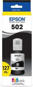 img 4 attached to Черная бутыль EPSON T502 EcoTank сверхвысокой емкости (T502120-S) — совместима с некоторыми принтерами Epson EcoTank