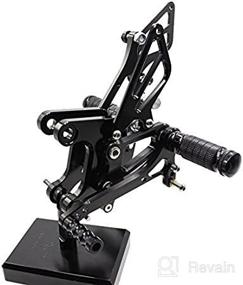 img 4 attached to Krace Motorcycle Footrests Adjustable 2005 2008 Motorcycle & Powersports