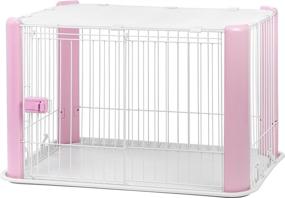 img 3 attached to 🏠 Impressive IRIS USA Wire Pet Cage with Mesh Roof: Durable and Secure Enclosure for Pets