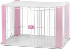 img 2 attached to 🏠 Impressive IRIS USA Wire Pet Cage with Mesh Roof: Durable and Secure Enclosure for Pets