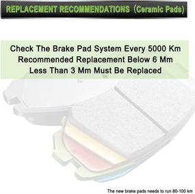 img 1 attached to SCITOO Ceramic Brake Pads Kits - 8 Piece Set for 2003-2005 Infiniti FX35, FX45, 2005-2006 Nissan Altima, 2004-2008 Nissan Maxima, 2003-2007, 2009-2012 Nissan Murano