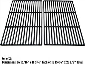 img 3 attached to Direct Store Parts DC103 Polished Porcelain Coated Cast Iron Cooking Grid Replacement For Brinkmann, Grill Chefs, Grill Zone Gas Grills