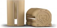 крышка для валика из 2 упаковок - диаметр 2,7 дюйма для всех брендов - scotch brite, evercare - защитный и симпатичный дизайн с дополнительной липкой ручкой (бежевая собака) логотип