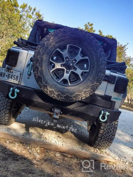 img 1 attached to Upgrade Your Jeep Wrangler JK With LEDKINGDOMUS Front Bumper - Rock Crawler Style With Durable Winch Plate And Powerful LED Lights review by Daniel Icyblue