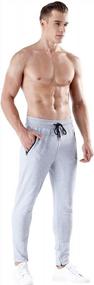 img 3 attached to Мужские спортивные штаны QRANSS: брюки для футбола, бега, спортзала и фитнеса для тренировок