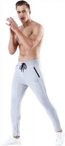 img 2 attached to Мужские спортивные штаны QRANSS: брюки для футбола, бега, спортзала и фитнеса для тренировок