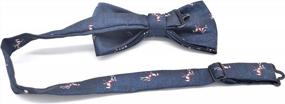 img 1 attached to Handmade Men'S Bow Ties - Adjustable Pre-Tied Fun Patterns By Carahere!