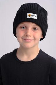 img 3 attached to Lupa Canadian Made Extreme Fleece Lined Beanie Girls' Accessories ~ Cold Weather