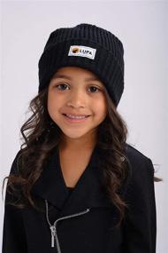 img 2 attached to Lupa Canadian Made Extreme Fleece Lined Beanie Girls' Accessories ~ Cold Weather