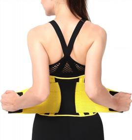 img 1 attached to Sweat Your Way To A Slimmer Waist: Gowhods Neoprene Sauna Belt For Effective Weight Loss And Back Support