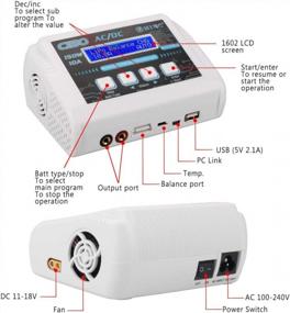 img 1 attached to Зарядное устройство HTRC LiPo RC Балансировочное зарядное устройство 150W 10A 1-6S AC / DC C150 Для NiCd Li-Ion Life NiMH LiHV PB Smart Battery (белый)