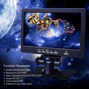 img 2 attached to Enhance Your Viewing Experience with AUKUYEE 7 Inch HD Screen Display by Quimat