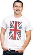 vintage british flag graphic t-shirt by retreez - union jack uk britain tee logo