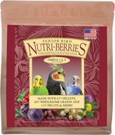 lafeber’s non-gmo senior bird nutri-berries: premium pet 🐦 bird food for parakeets & cockatiels, with human-grade ingredients логотип