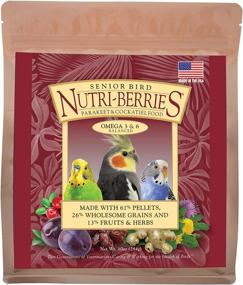 img 4 attached to Lafeber’s Non-GMO Senior Bird Nutri-Berries: Premium Pet 🐦 Bird Food for Parakeets & Cockatiels, with Human-Grade Ingredients